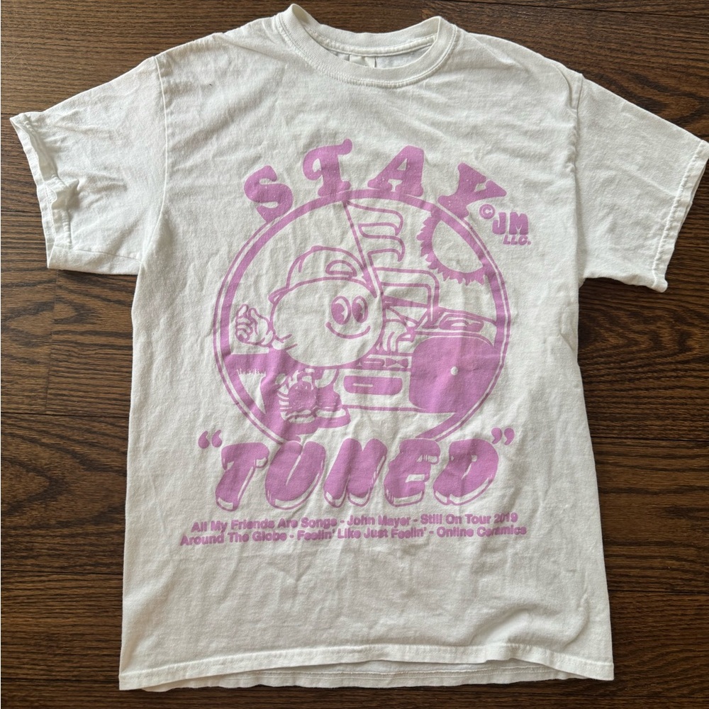 Rare stay tuned John Mayer online ceramics 2019 tour t-shirt